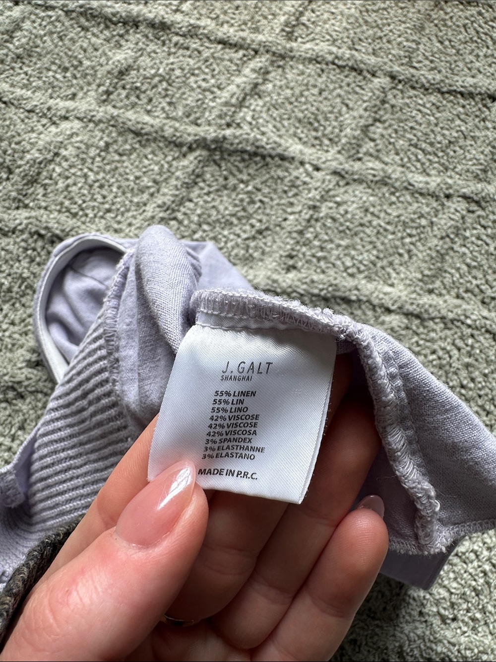 Brandy Melville Light Lavender Ruched Strapless Tank Top - Picture 4 of 4